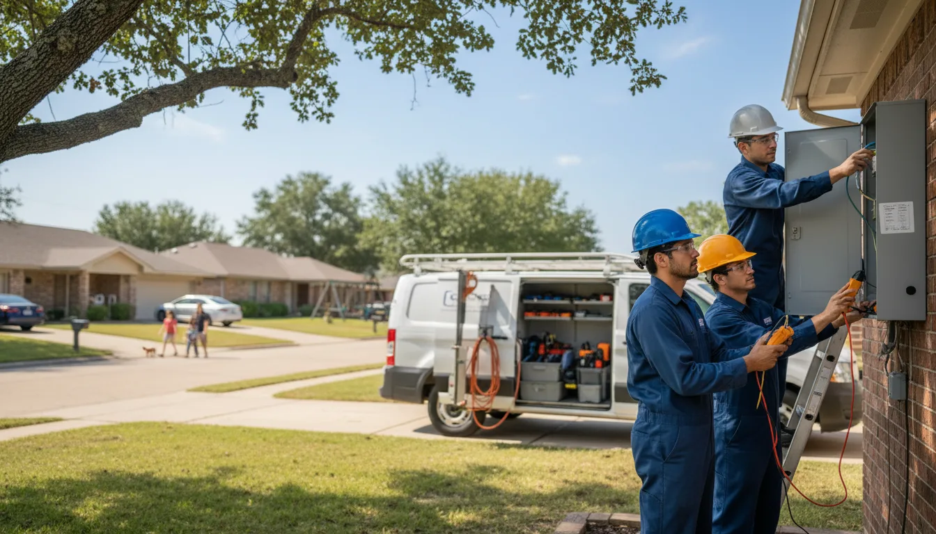 Certified electrician providing emergency electrical services in Custer, WI